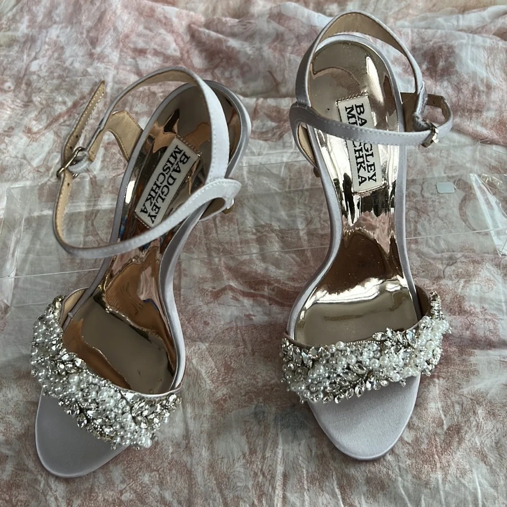 Badgley Mischka Katy Springtime Stiletto Lavende - Picture 5 of 9